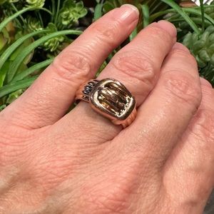 Milor Bronze buckle ring - size 8